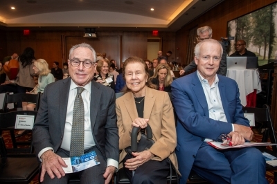 Dr. Matthew Fink, Helen Appel and Dr. Robert Harrington.