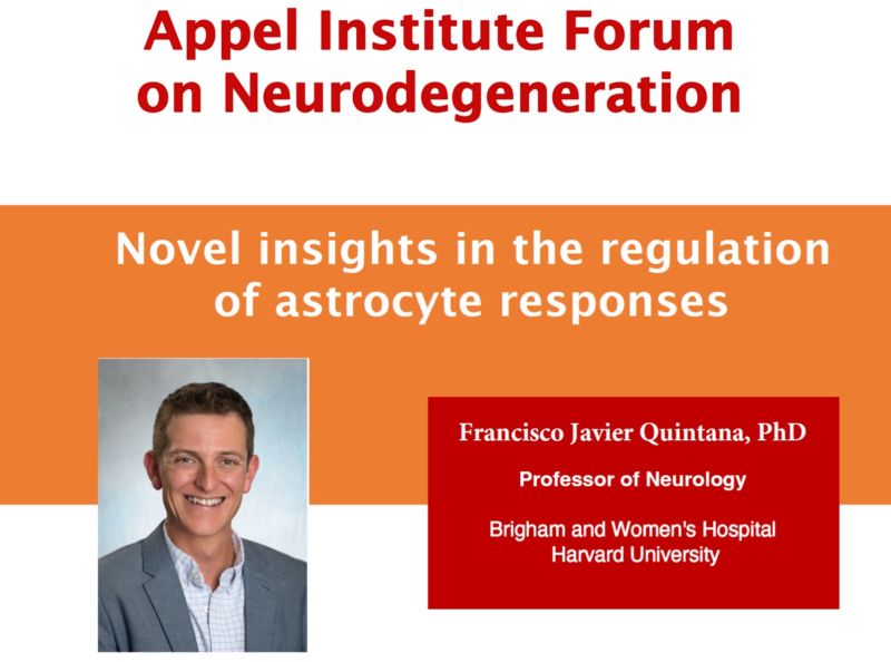 Flyer for Appel Forum- Francisco J Quintana